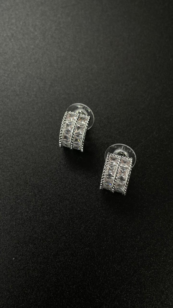Celeste Zircon Double Chain Necklace