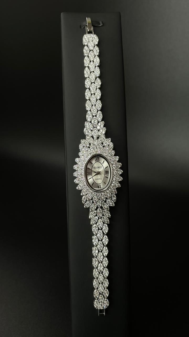 Elysian Zircon Crystal Ladies Watch