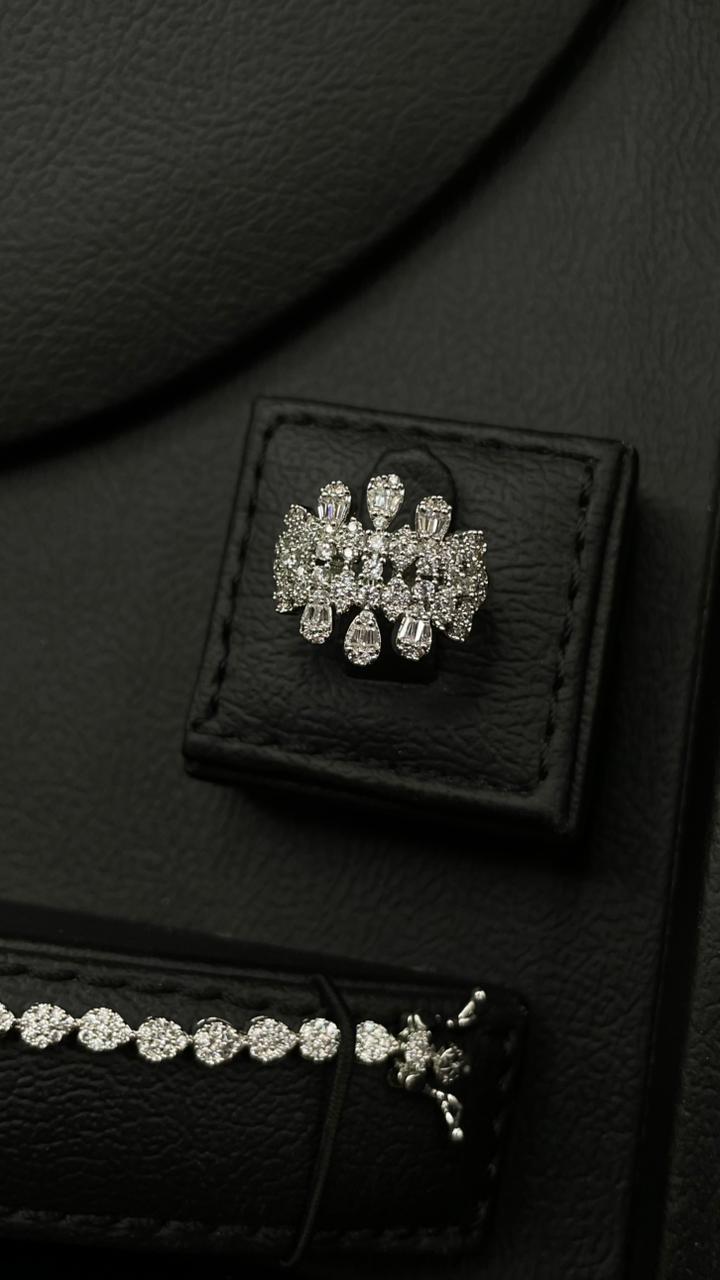 Luxury Rhodium-Plated Jewelry Set