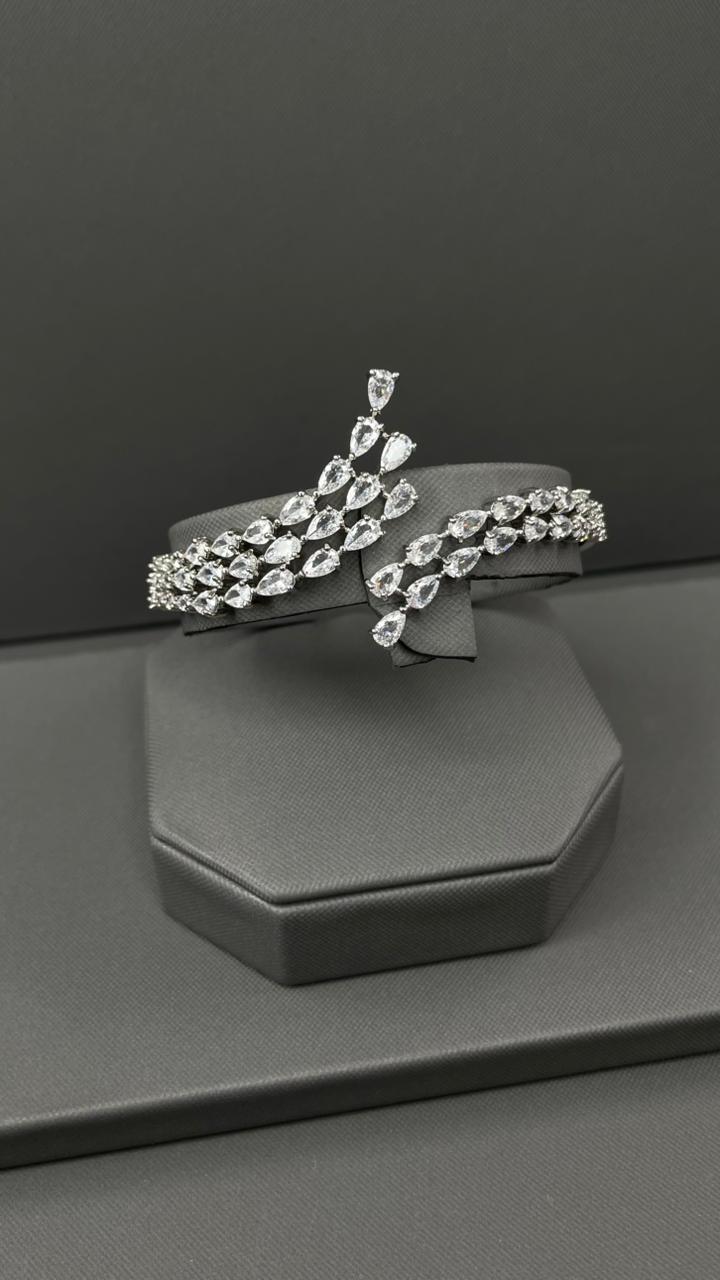Aurora Zircon Bangle & Ring Set