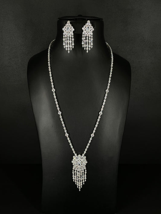 Elysian Crystal Drop Necklace & Earrings Set