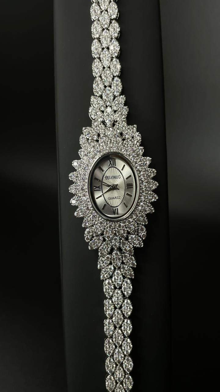 Elysian Zircon Crystal Ladies Watch