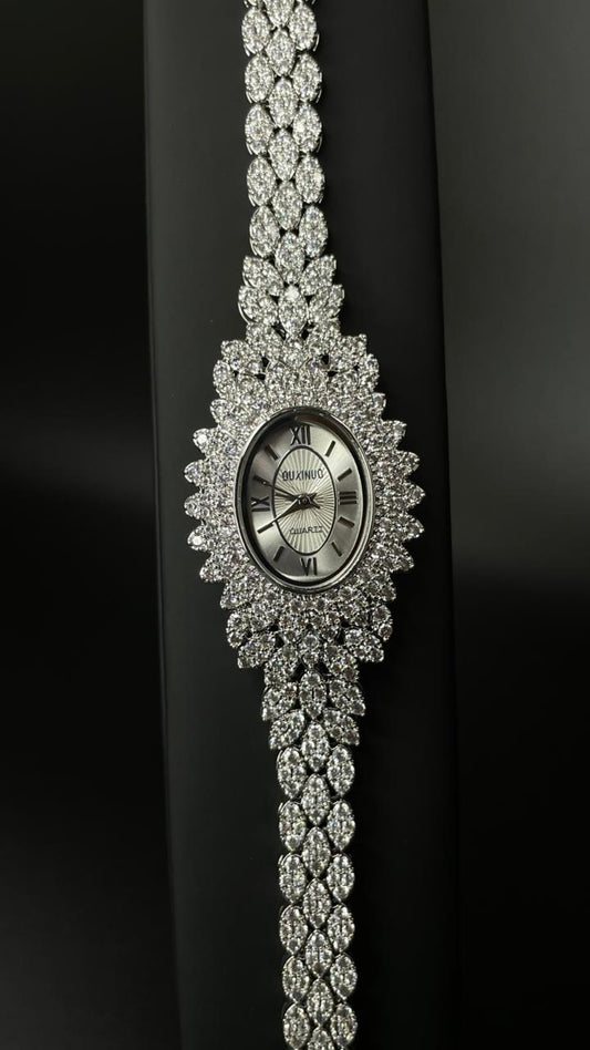 Elysian Zircon Crystal Ladies Watch