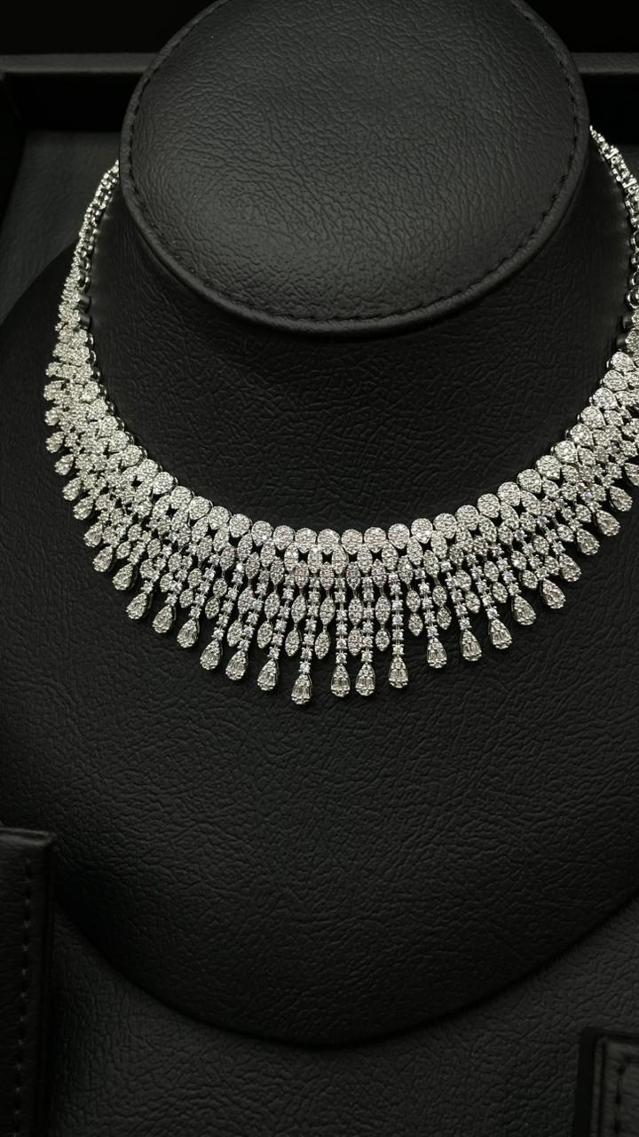 Luxury Rhodium-Plated Jewelry Set