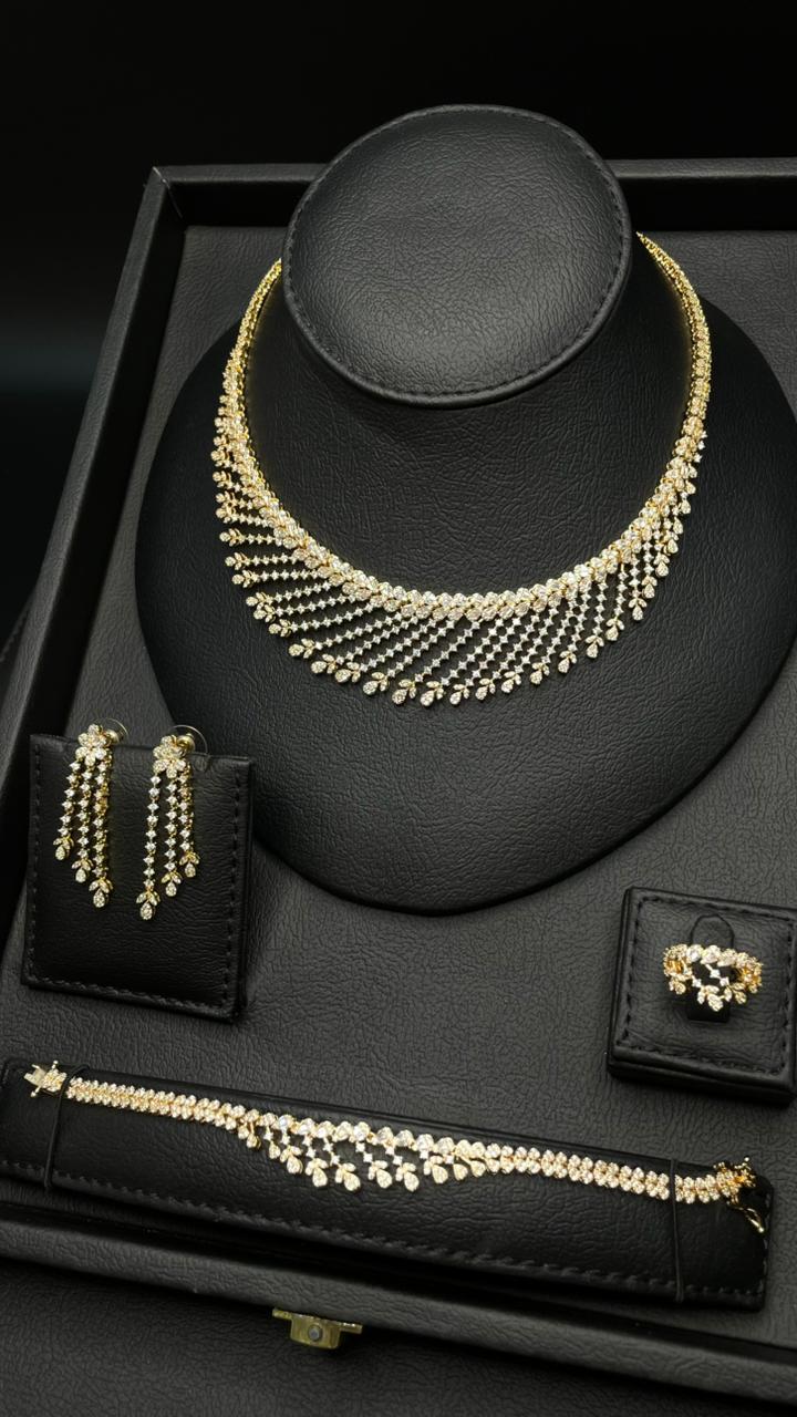 Luxury Gold Zircon Set