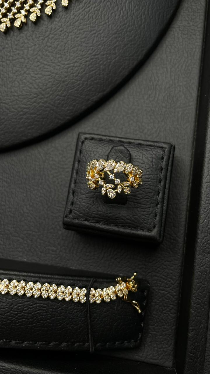 Luxury Gold Zircon Set