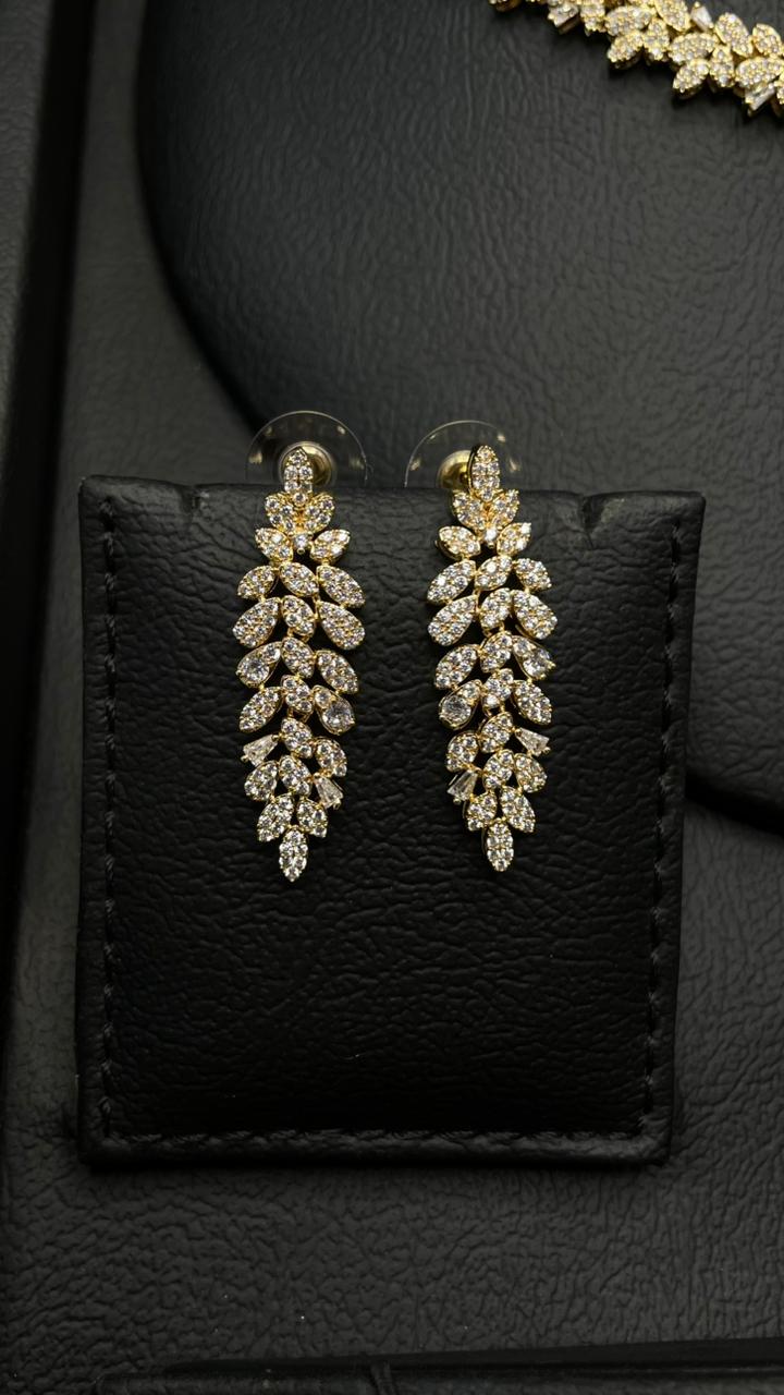 Elegant Gold Zircon Set