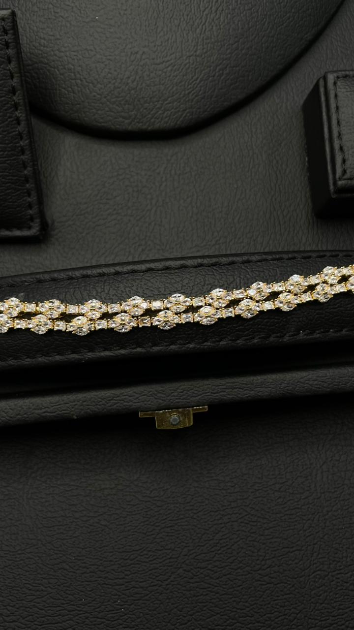 Royal 3-Layer Gold Zircon Set