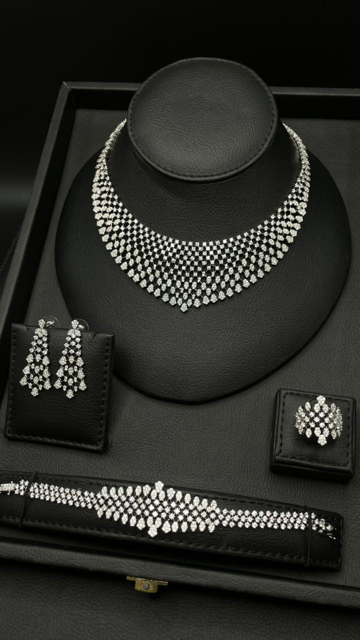 Luxury Diamond-Look Zircon Set