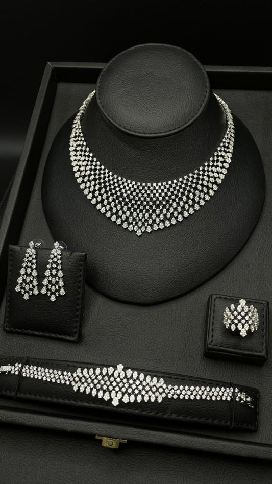 Luxury Diamond-Look Zircon Set