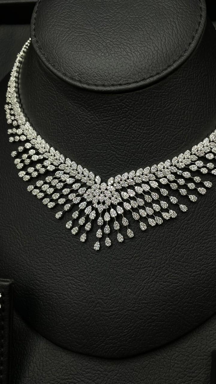 Elegant New Zircon Bridal Set