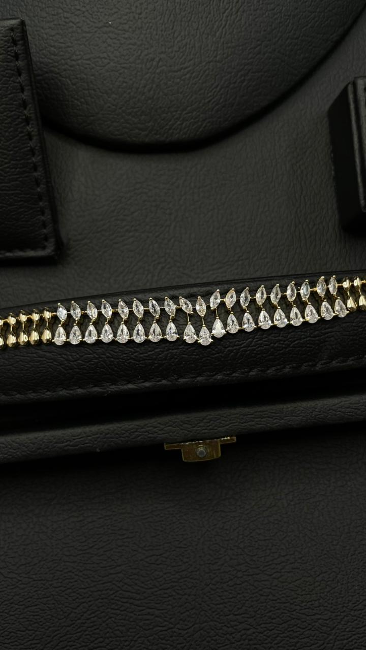 Elegant Gold-Plated Zircon Set