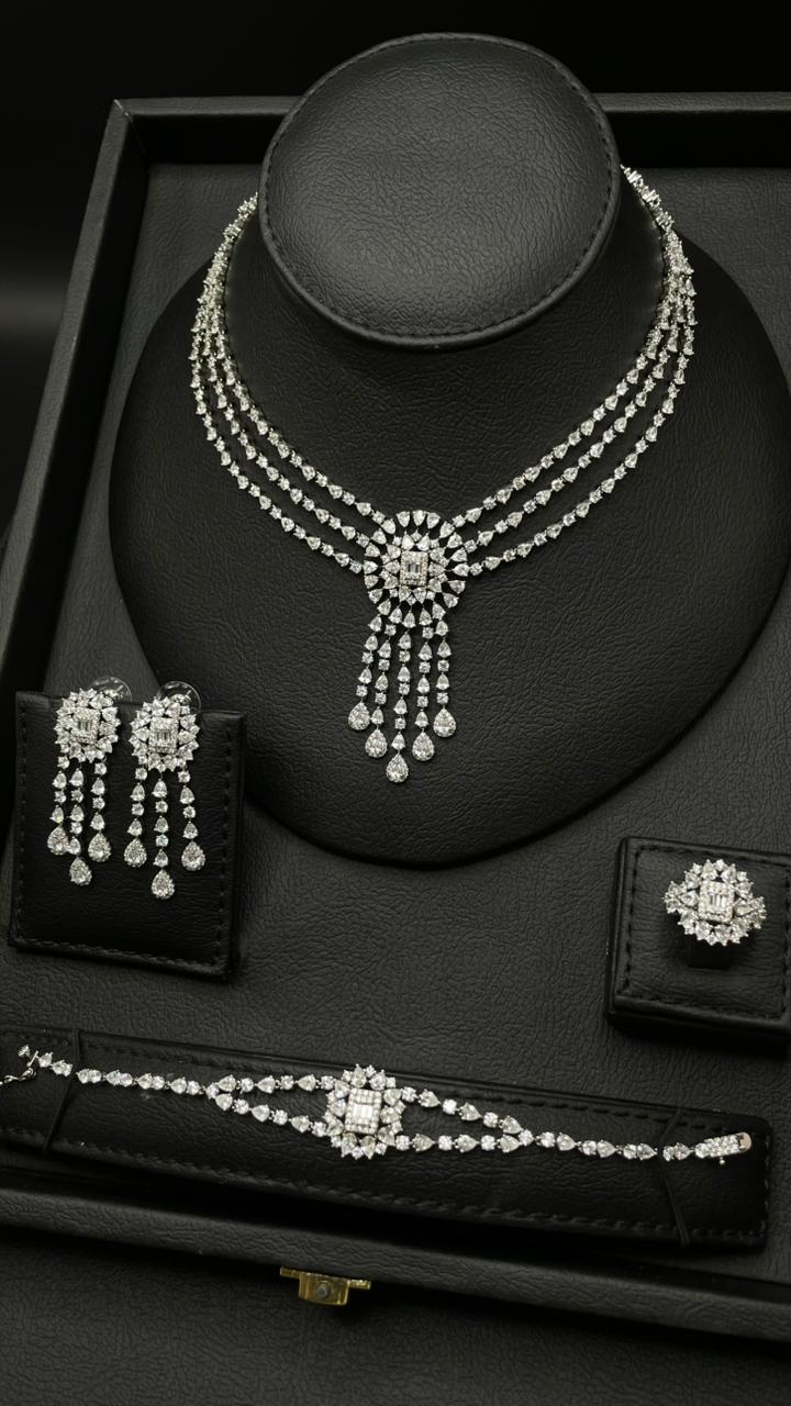 Elegant Zircon Jewelry Set for Special Occasions