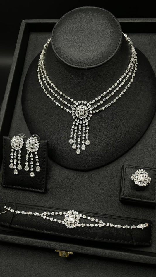 Elegant Zircon Jewelry Set for Special Occasions