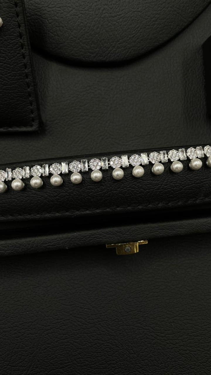 Elegant Zircon & Pearl Jewelry Set