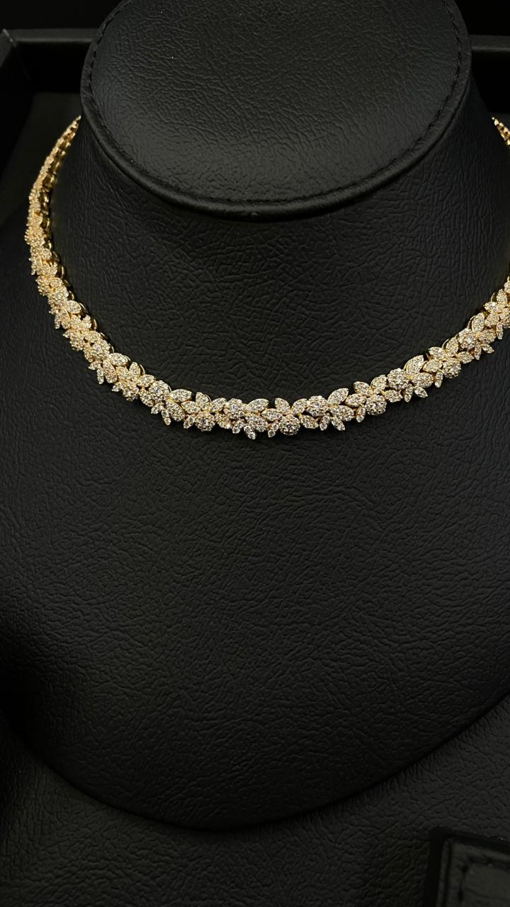 New Design Zircon Jewelry Set – Gold Plated