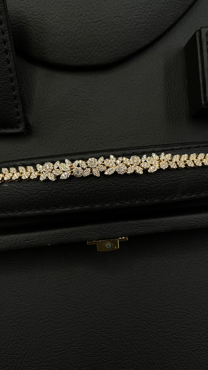New Design Zircon Jewelry Set – Gold Plated